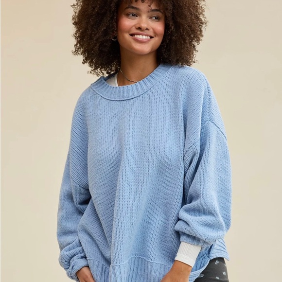 aerie Sweaters - Aerie Light Blue Crew Neck Sweater S